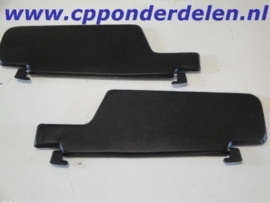 911424 Set zonnekleppen zwart/zwart targa