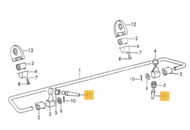 901194 Kogelbevestiging voor de stabilisatorstang