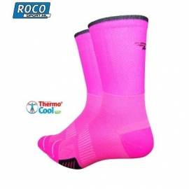 DeFeet Cyclismo Neon Pink Compressie sock