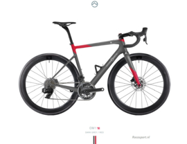 Officine Mattio OM1-E roadbike  Dark Grey Red