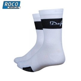 DeFeet Cyclismo White compressie sock