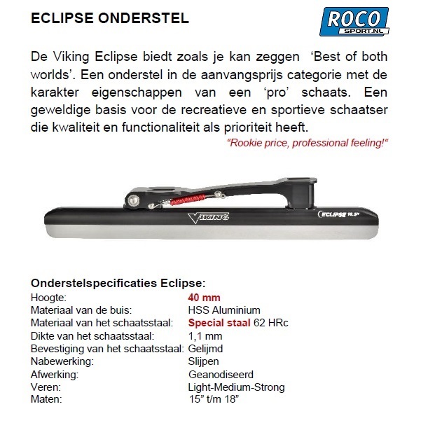 Viking Eclipse | Viking klapschaats Onderstel | Wielerploegkleding