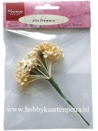 Silk flowers off white JU0852
