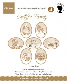 Card toppers sepia Els CT1504