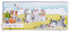 EC0194 - Eline's Animals - Kittens - stamp & Die set