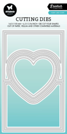 Studio Light - Essentials - Cutting Dies - Heart Card Shape SL-ES-CD449