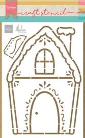 Craft stencil  PS8132 - Gingerbread house by Marleen