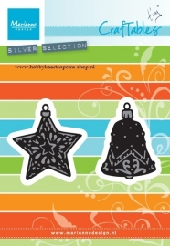 Craftables CR1382 Tiny's ornaments star & Bell