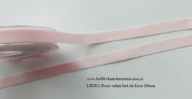 LB1021 Roze satijn lint de luxe 10mm