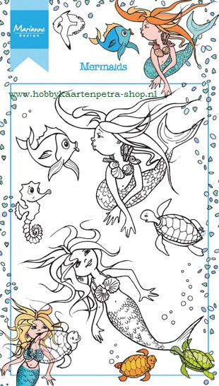 HT1619 Clear stamps - Mermaid