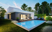 Nieuwbouw villa +  privé-zwembad € 274.000 incl BTW