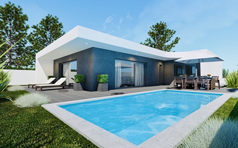 Nieuwbouw villa + privé-zwembad € 274.000 BTW Zilverkust | eenhuisinhetbuitenland