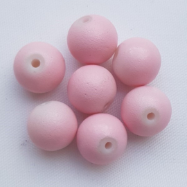 Glaskralen Soft Pink - 10 mm