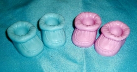 Baby Slofjes in Mica Pastel Kleuren