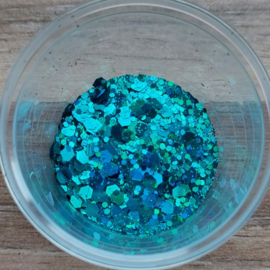 Holografische Glitter Mix - Turquoise