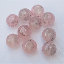 Transparant Geméleerd Light Pink - 8 mm