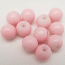 Glaskralen Soft Pink - 8 mm