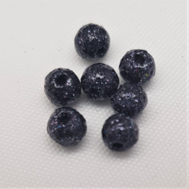 Glitter Kralen - Deep Dark Blue - 4 mm - 30% Korting