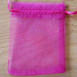 Organza Zakjes Fuchsia