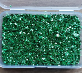 Metal Glass Steentjes - Green