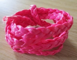 Band Gevlochten Roze