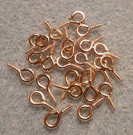 Schroefjes Goud - 8 x4 mm