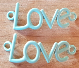 Love - Pastel Turquoise Groen