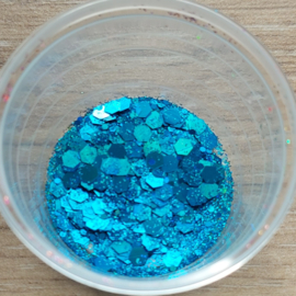 Hexagon Holografische Glitter - Turquoise