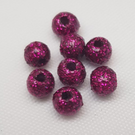 Glitter Kralen - Cherish Pink - 4 mm