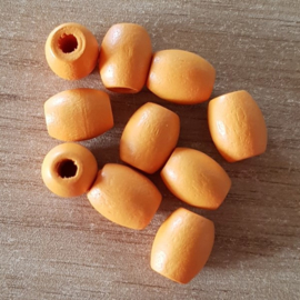 Ovale kralen - Oranje - 12 x 10 mm