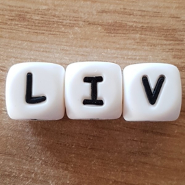 Naam in Siliconen Letters: Liv