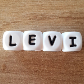 Naam in Siliconen Letters:  Levi