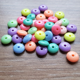 Disc / Spacer - Pastel Mix - 10 x 4 mm