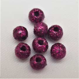 Glitter Kralen - Cherish Pink - 4 mm