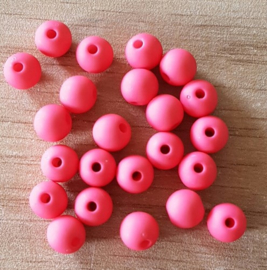 Mat Bright Coral Pink 6 mm