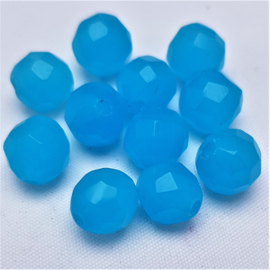 Tsjechische Facet - Turquoise Blue - 10 mm