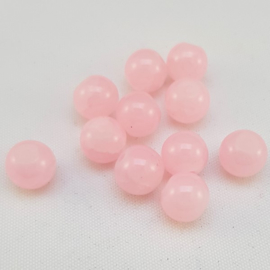 Glaskralen Crackled Opal - Pink 8 mm