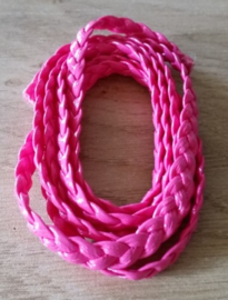 Band Gevlochten Roze