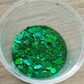 Hexagon Holografische Glitter - Green