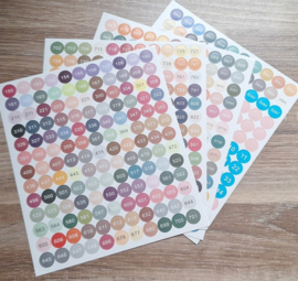 Diamond Painting Opberg Stickertjes