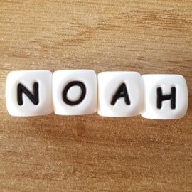 Naam in Siliconen Letters: Noah