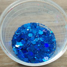 Hexagon Holografische Glitter - Dark Blue