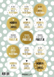 Stickervel "Trakteren"
