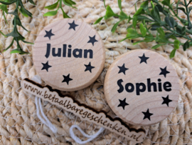 Houten jojo met naam