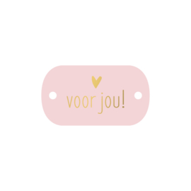 Cadeaulabel Ovaal "Voor Jou"