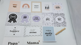 Wenskaartenset met gratis stickers