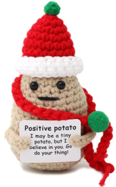 Geluksknuffeltje "Positive Potato Kerst"