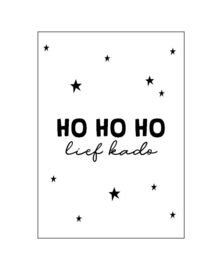 Kerstkaart "Ho Ho"