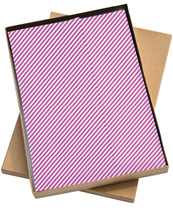 Zijdevloei papiervellen "Roze stripes'