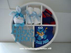 Ronde letterbak "Blue"